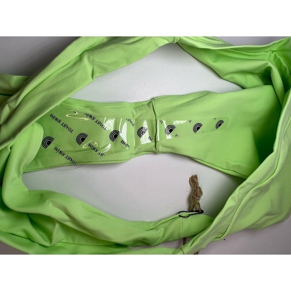 Free People Toast Swim Signature Cut-Out Bikini Bottom, Paradise Green, size XS - Picture 14 of 16
